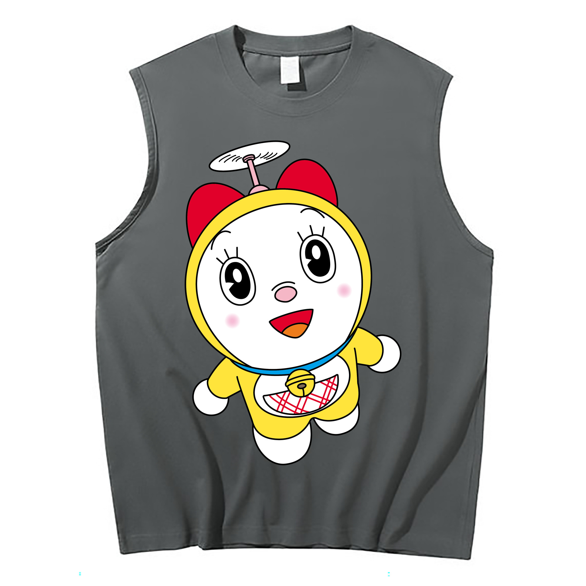 （画像用） ドラえもん ドラミ Doraemon Dorami コットン100％タンクトップ（フロントプリント）